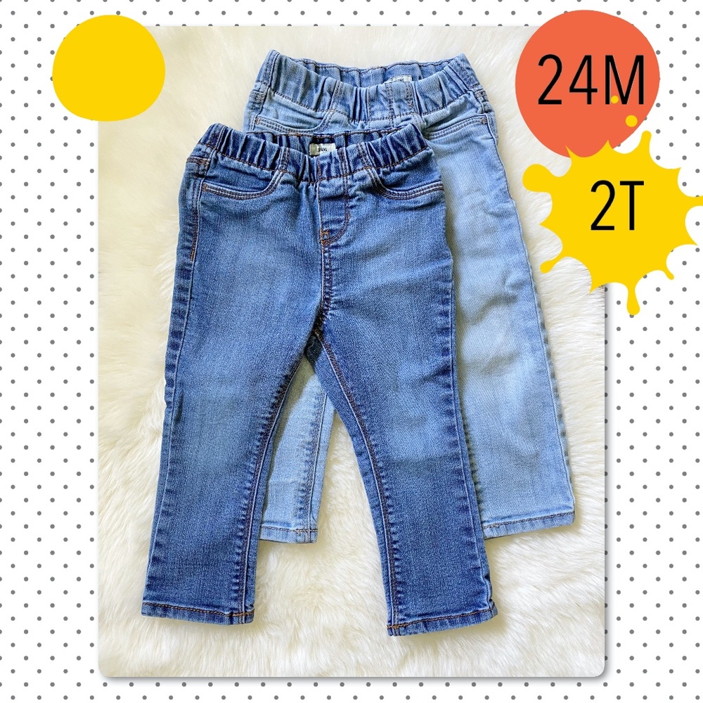 Bundle of Two Pairs of OshKosh B’Gosh Jeans 24M/2T